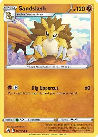 Sandslash (132/264) [Sword & Shield: Fusion Strike] Pokémon