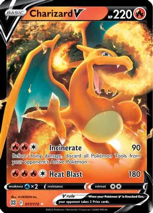 Charizard V (017/172) [Sword & Shield: Brilliant Stars] Pokémon