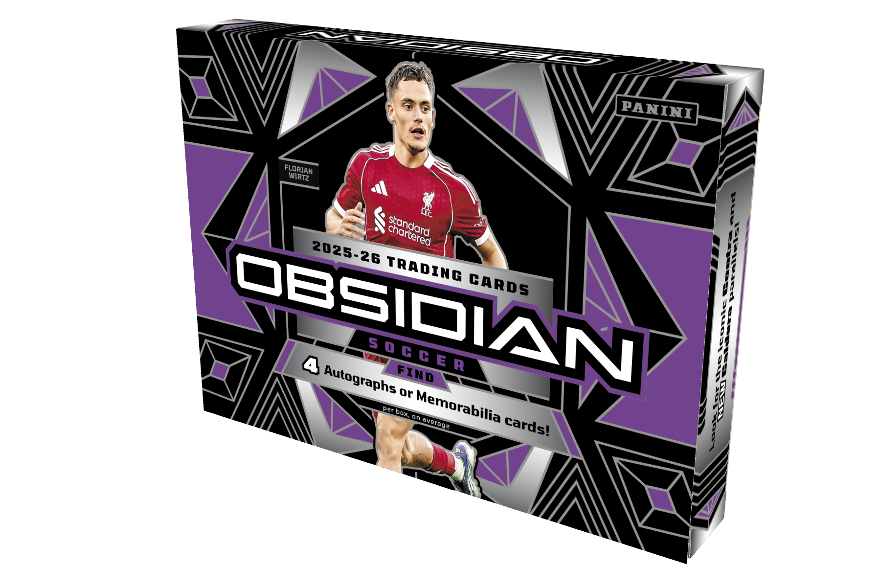 2025-26 Panini Obsidian Soccer Trading Card Box (Hobby) Doe's Cards