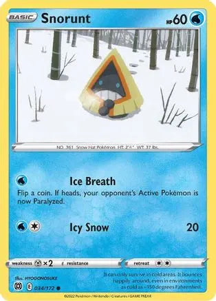 Snorunt (034/172) [Sword & Shield: Brilliant Stars] Pokémon