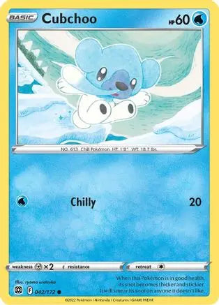 Cubchoo (042/172) [Sword & Shield: Brilliant Stars] Pokémon