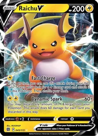 Raichu V (045/172) [Sword & Shield: Brilliant Stars] Pokémon