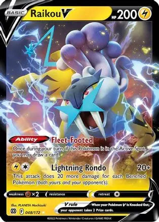 Raikou V (048/172) [Sword & Shield: Brilliant Stars] Pokémon