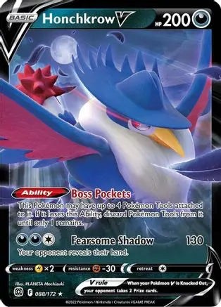 Honchkrow V (088/172) [Sword & Shield: Brilliant Stars] Pokémon