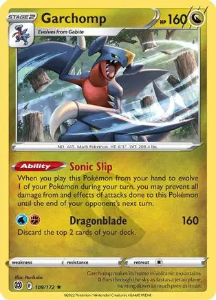 Garchomp (109/172) [Sword & Shield: Brilliant Stars] Pokémon