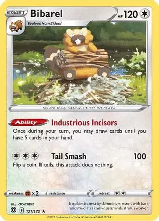 Bibarel (121/172) [Sword & Shield: Brilliant Stars] Pokémon