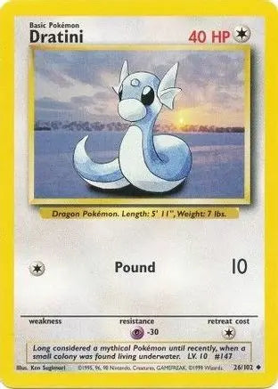 Dratini (26/102) [Base Set Unlimited] Pokémon
