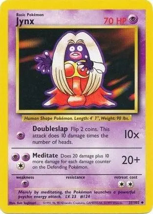 Jynx (31/102) [Base Set Unlimited] Pokémon