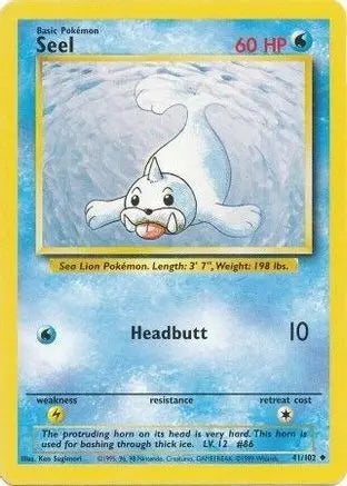 Seel (41/102) [Base Set Unlimited] Pokémon