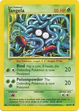 Tangela (66/102) [Base Set Unlimited] Pokémon