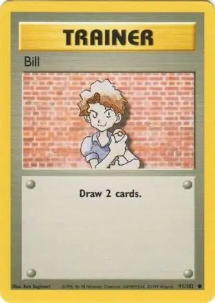 Bill (91/102) [Base Set Unlimited] Pokémon
