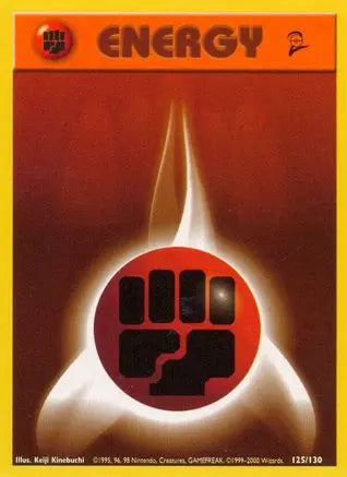 Fighting Energy (125/130) [Base Set 2] Pokémon