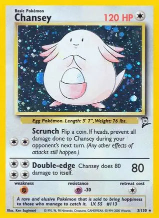 Chansey (3/130) [Base Set 2] Pokémon