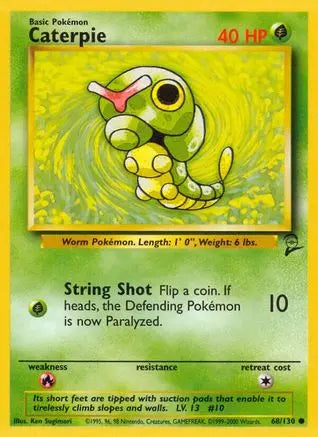 Caterpie (68/130) [Base Set 2] Pokémon