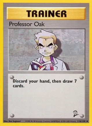 Professor Oak (116/130) [Base Set 2] Pokémon