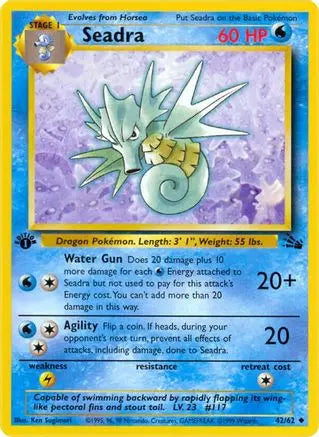 Seadra (42/62) [Fossil 1st Edition] Pokémon