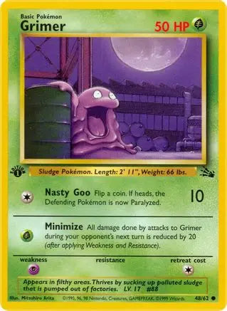 Grimer (48/62) [Fossil 1st Edition] Pokémon
