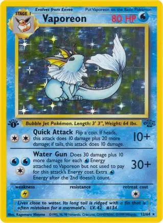 Vaporeon (12/64) [Jungle Unlimited] Pokémon