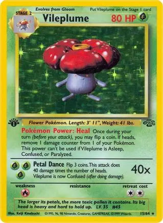 Vileplume (15/64) [Jungle 1st Edition] Pokémon