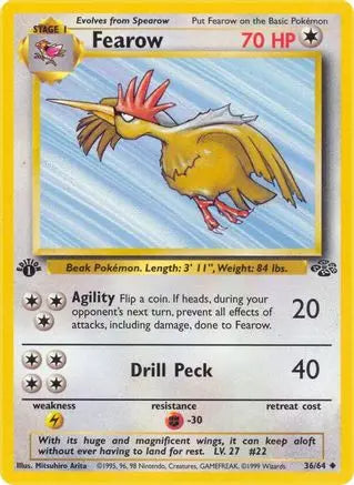 Fearow (36/64) [Jungle 1st Edition] Pokémon