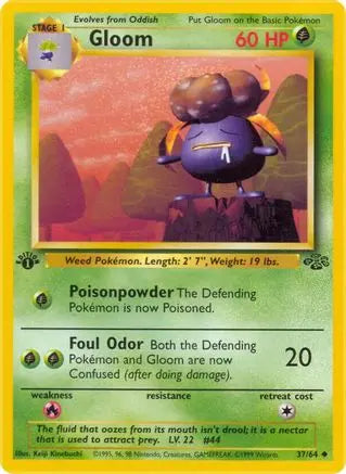 Gloom (37/64) [Jungle 1st Edition] Pokémon