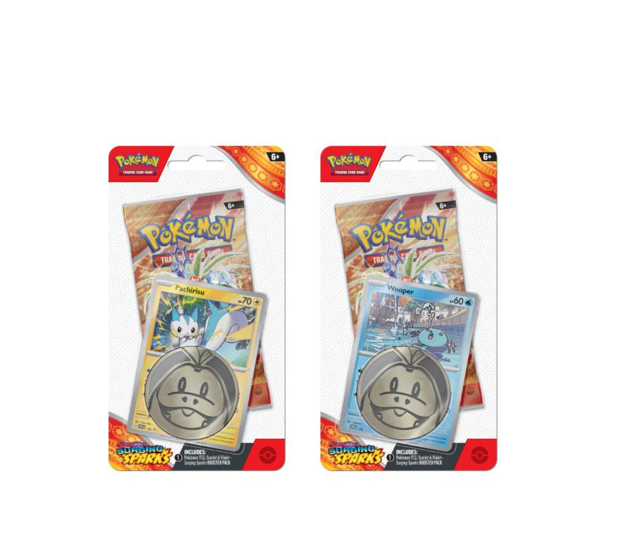 Pokémon TCG: Scarlet & Violet-Surging Sparks Checklane Blister Bundle of 2 - Doe's Cards