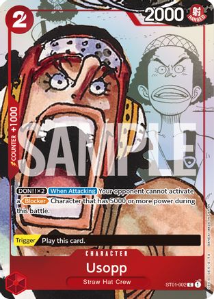Usopp - ST01-002 (Alternate Art) (ST01-002) - One Piece Promotion Cards Foil One Piece Promotion Cards
