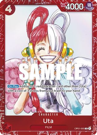 Uta (Premium Card Collection -ONE PIECE FILM RED Edition-) (OP01-005) - One Piece Promotion Cards Foil One Piece Promotion Cards