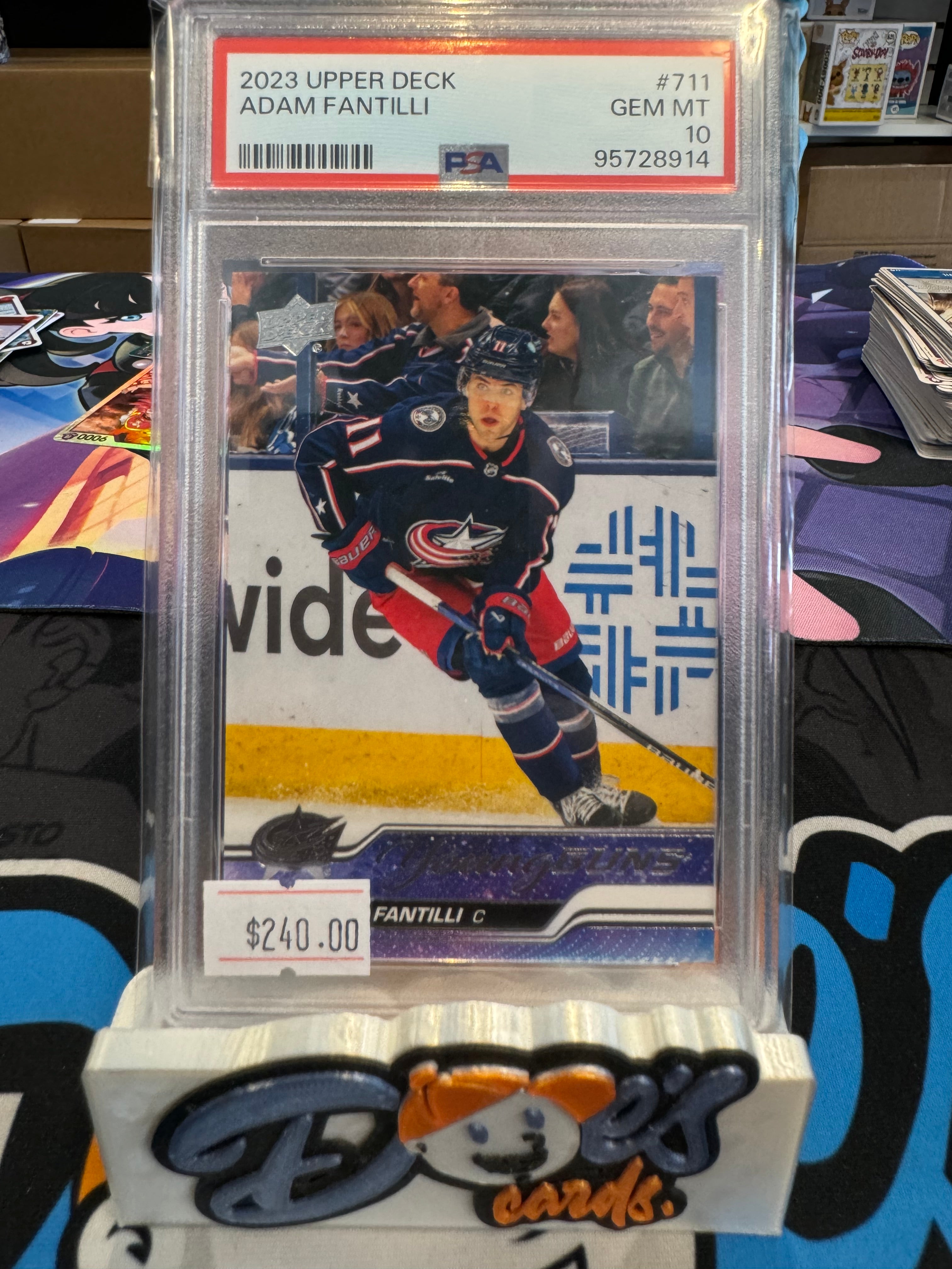 2023-24 Upper Deck Extended Series Adam Fantilli Young Guns PSA 10 - Doe's Cards