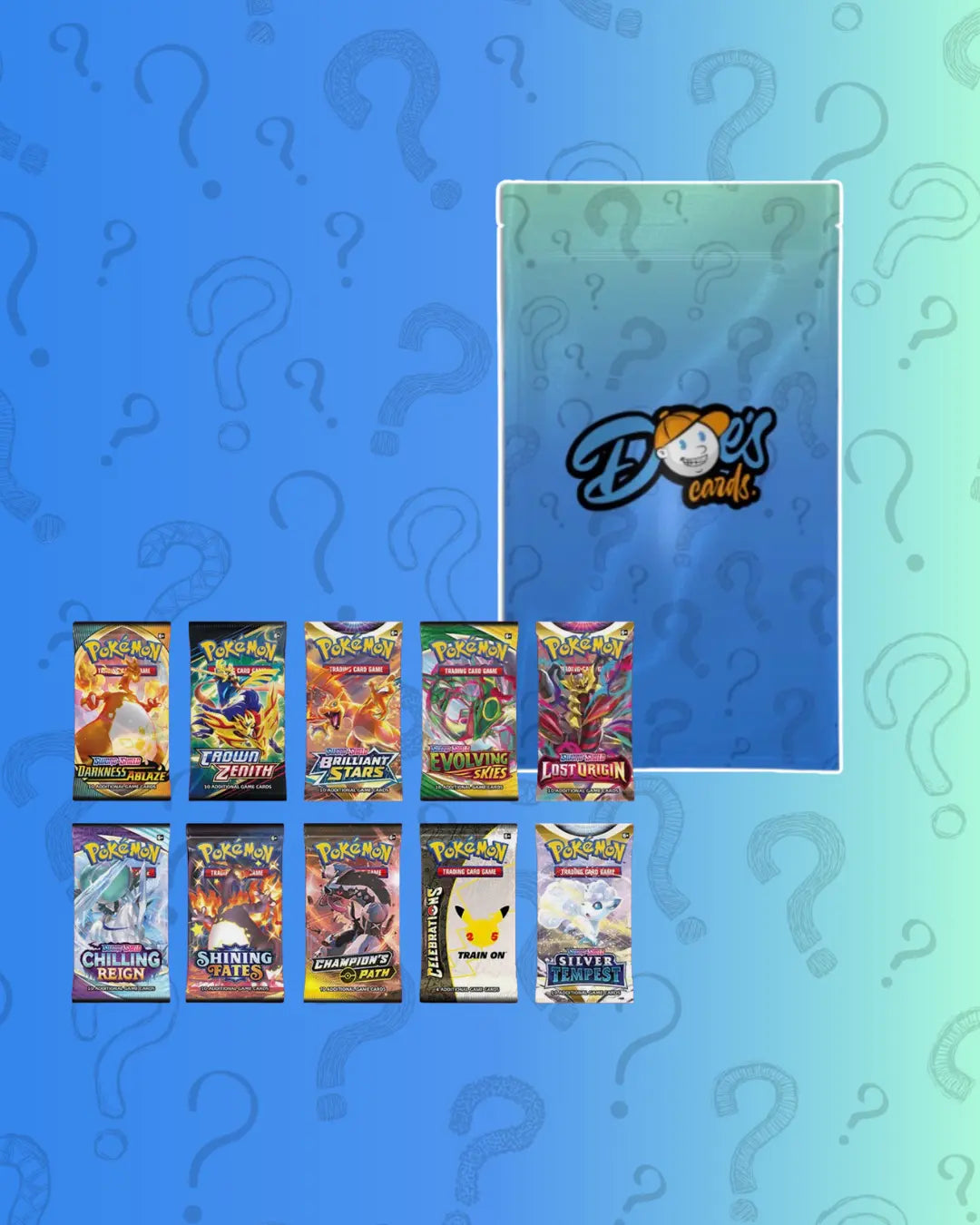 Pokémon mystery sealed booster packs bundle Doe's Cards