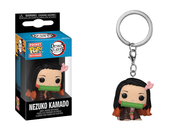 Pop Pocket Keychain Demon Slayer Vinyl Figure Nezuko Kamado