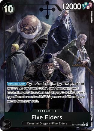 Five Elders (Alternate Art) (OP13-082) - Carrying On His Will Foil Carrying On His Will