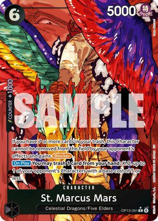 St. Marcus Mars (Alternate Art) (OP13-091) - Carrying On His Will Foil Carrying On His Will