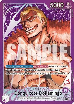 Donquixhote Doflamingo (Alternate Art) (OP14-060) - The Azure Sea's Seven Foil The Azure Sea's Seven