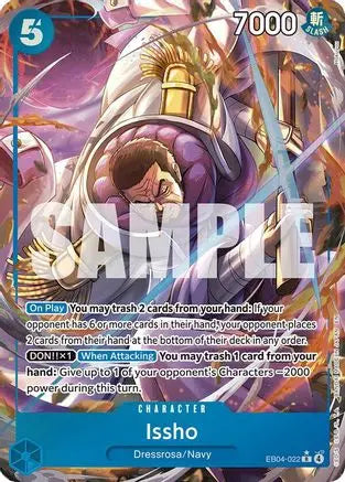 Issho (Alternate Art) (EB04-022) - The Azure Sea's Seven Foil The Azure Sea's Seven