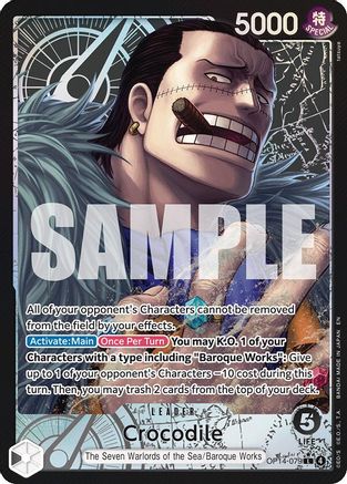 Crocodile - OP14-079 (Alternate Art) (OP14-079) - The Azure Sea's Seven Foil The Azure Sea's Seven