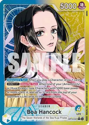 Boa Hancock - OP14-041 (Alternate Art) (OP14-041) - The Azure Sea's Seven Foil The Azure Sea's Seven