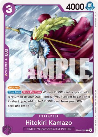 Hitokiri Kamazo (EB04-035) - The Azure Sea's Seven The Azure Sea's Seven