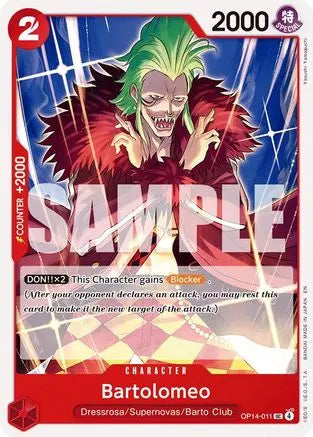 Bartolomeo (OP14-011) - The Azure Sea's Seven The Azure Sea's Seven
