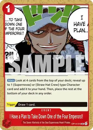 I Have a Plan to Take Down One of the Four Emperors!! (OP14-019) - The Azure Sea's Seven The Azure Sea's Seven