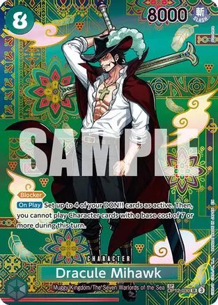 Dracule Mihawk - OP12-030 (SP) (OP12-030) - The Azure Sea's Seven Foil The Azure Sea's Seven