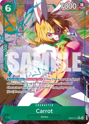 Carrot (Alternate Art) (EB03-013) - Extra Booster: One Piece Heroines Edition Foil Extra Booster: One Piece Heroines Edition