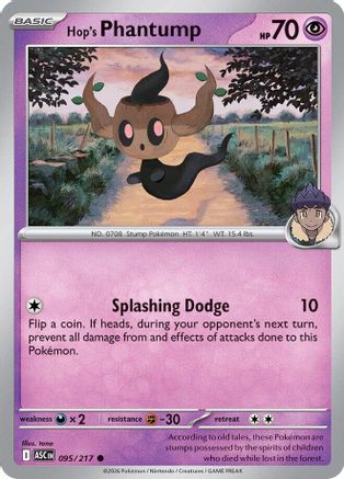 Hop's Phantump 095  - Reverse Holofoil ME Ascended Heroes - Common ME: Ascended Heroes