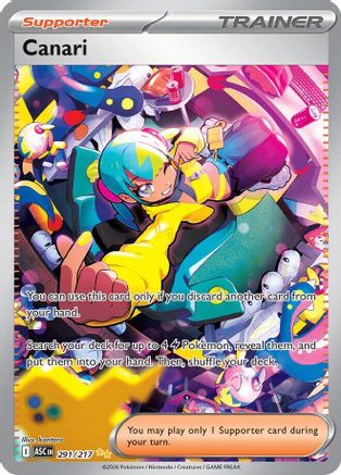 Canari 291/217  - Holofoil ME Ascended Heroes - Special Illustration Rare ME: Ascended Heroes