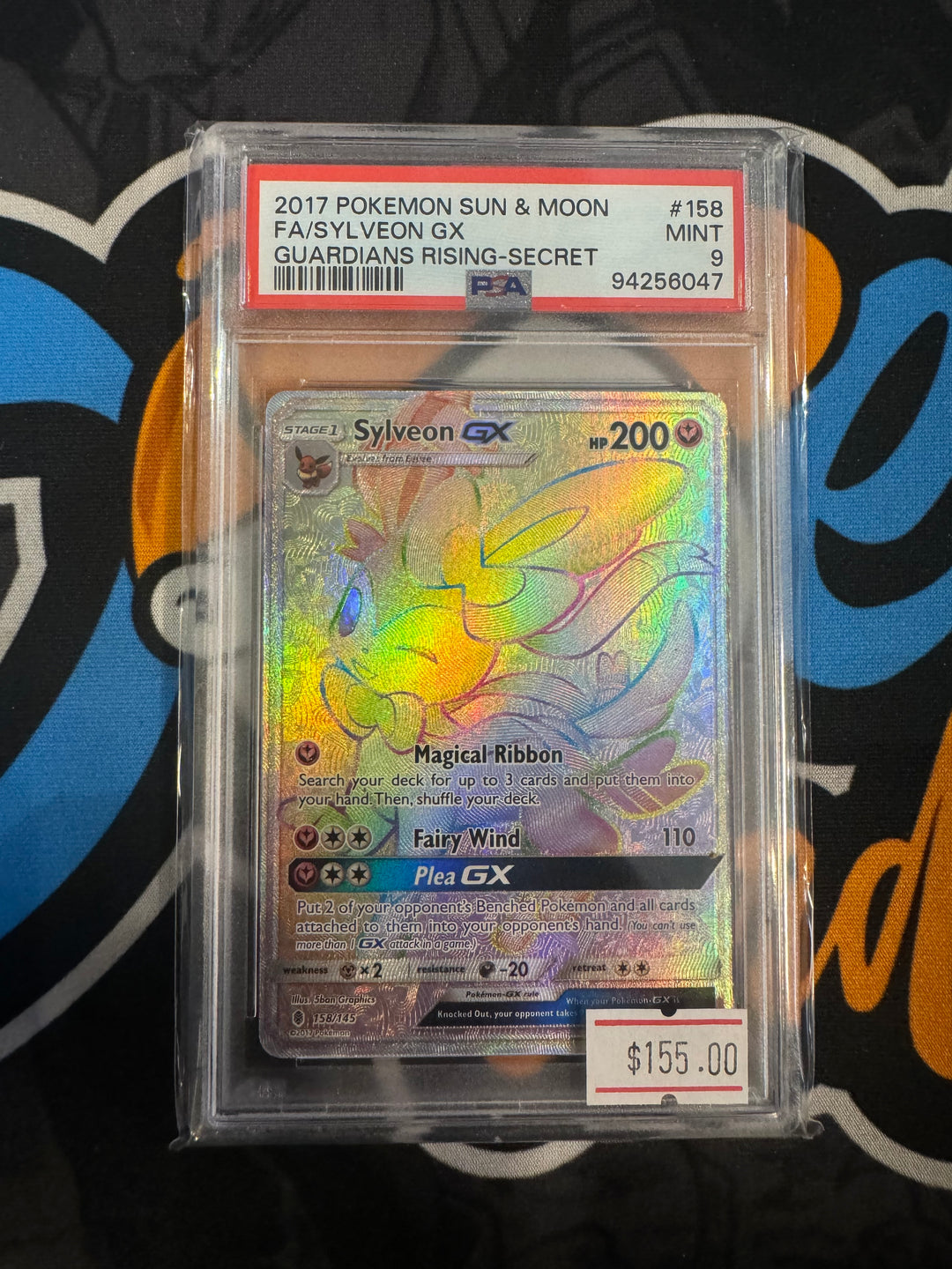 Psa 9 Pokemon Guardians Rising Sylveon Gx Secret