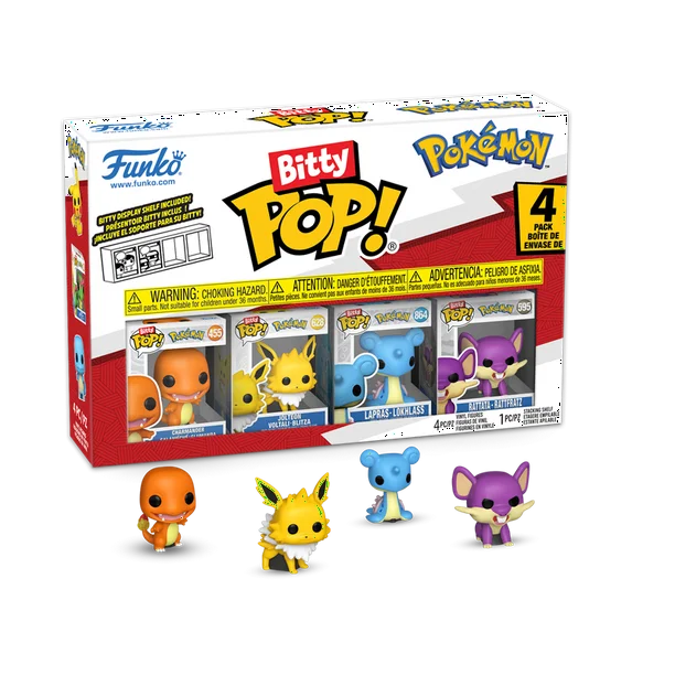 Bitty Funko POP: Pokemon- Charmander 4PK - Doe's Cards