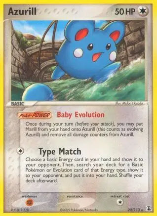 Azurill (20/113) (Stamped) [EX: Delta Species] Pokémon
