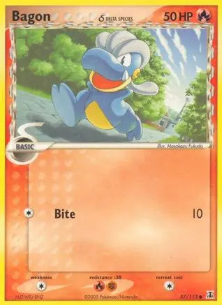 Bagon (57/113) (Delta Species) (Stamped) [EX: Delta Species] Pokémon