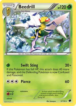 Beedrill (3/116) [Black & White: Plasma Freeze] Pokémon