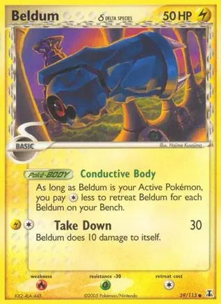 Beldum (59/113) (Delta Species) (Stamped) [EX: Delta Species] Pokémon